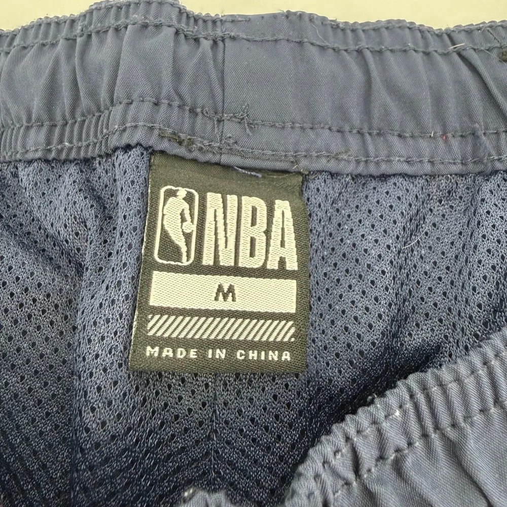 NBA National Basketball Association Navy Blue Mesh Lined Athletic Shorts Mens M